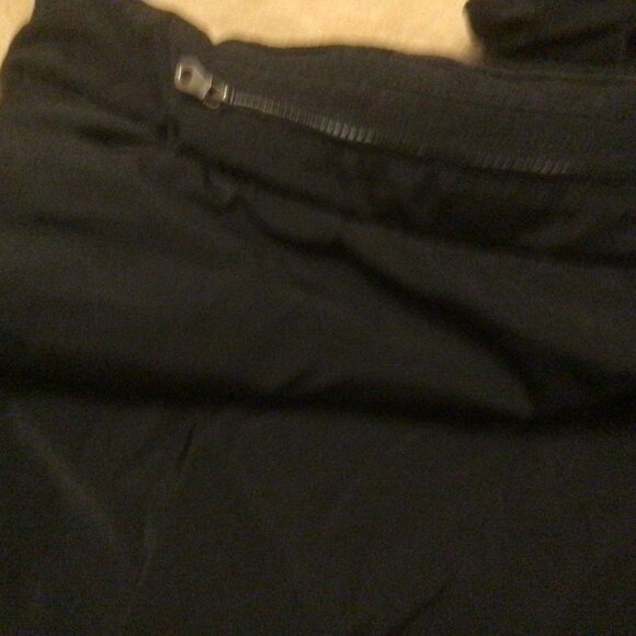 Men's Winter Jacket Hidden Hood Nylon Black 2 XL - Picture 8 of 9